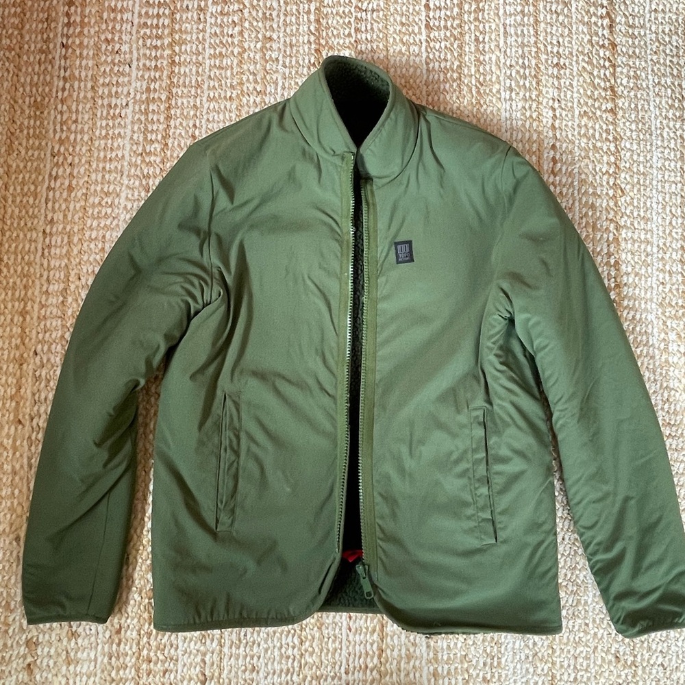 Topo Designs Reversible Bomber Jacket.